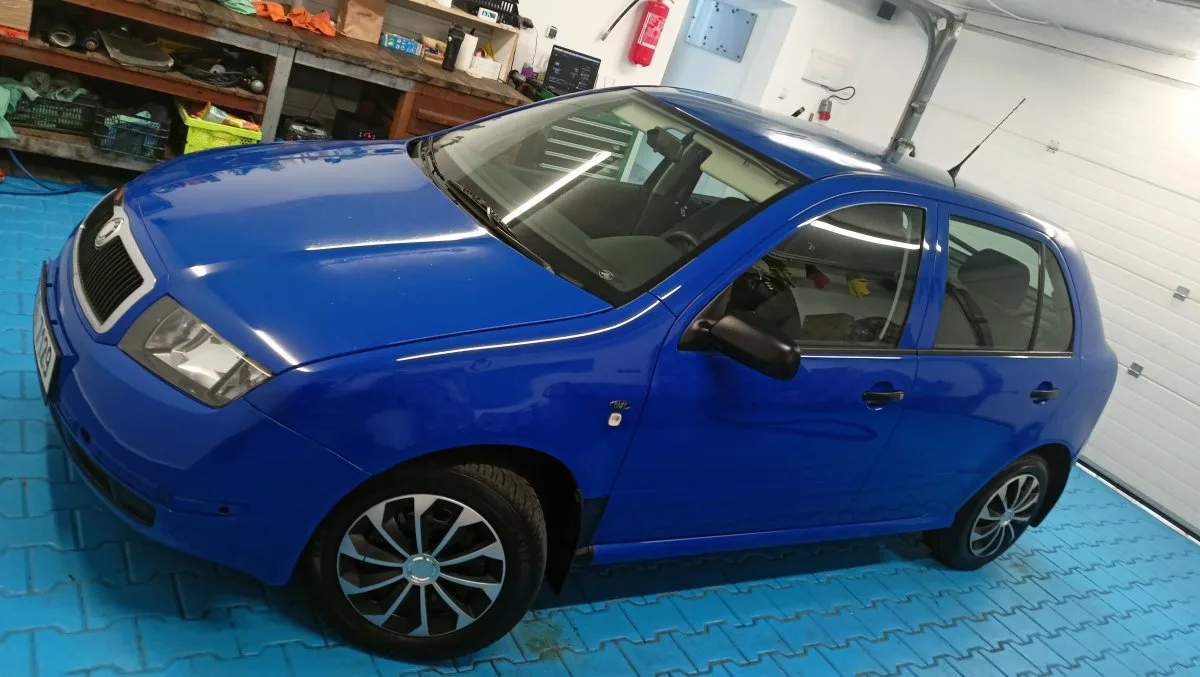 Škoda Fabia po leštění laku
